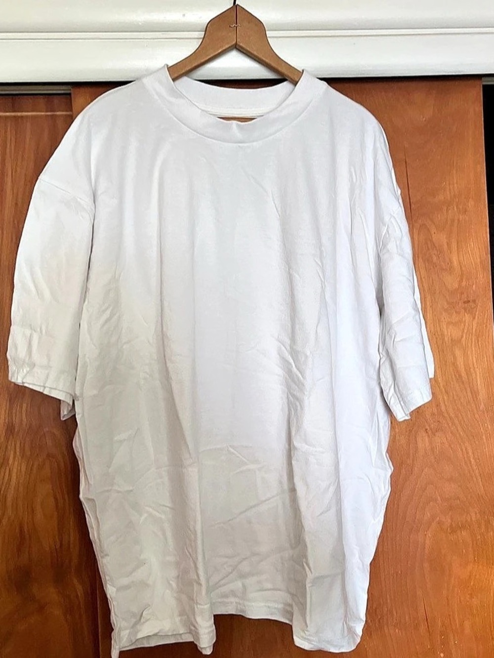 boohoo Plus Basic Oversized T-Shirt White XL